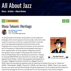 Ride into History: Masa Takumi's newest album HERITAGE