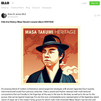 Ride into History: Masa Takumi's newest album HERITAGE